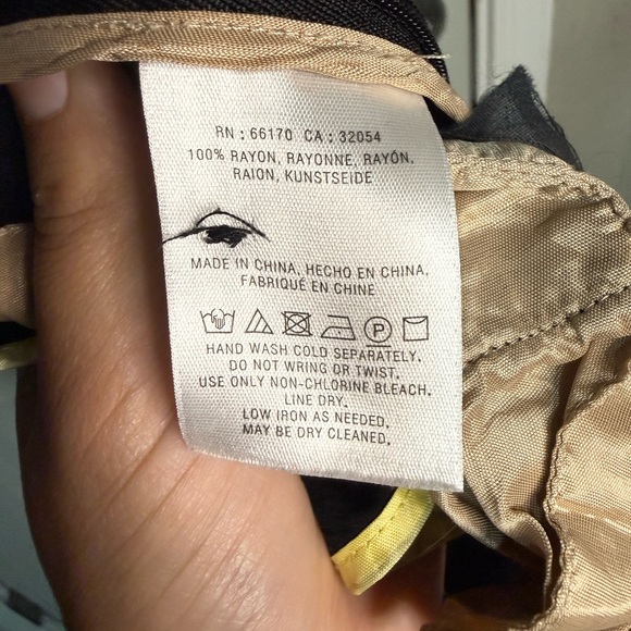 Anthropologie Ett:twa‎ Black and White Floral Wide-Leg Pants. Size 0 - Picture 5 of 6